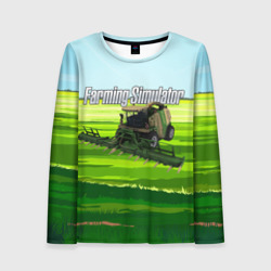 Женский лонгслив 3D Farming Simulator