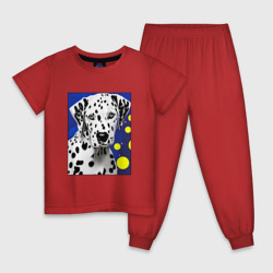 Далматин - портрет – Детская пижама хлопок с принтом купить со скидкой в -9%