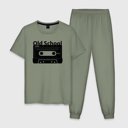 Мужская пижама хлопок Old school music