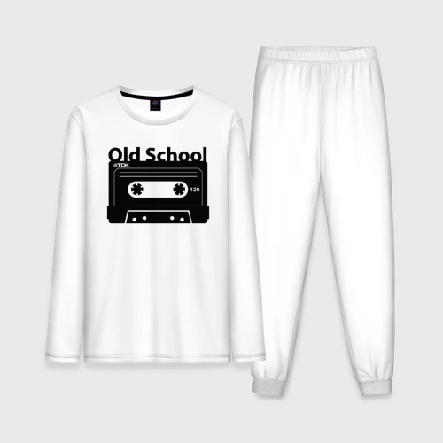 Мужская пижама с лонгсливом хлопок Old school music
