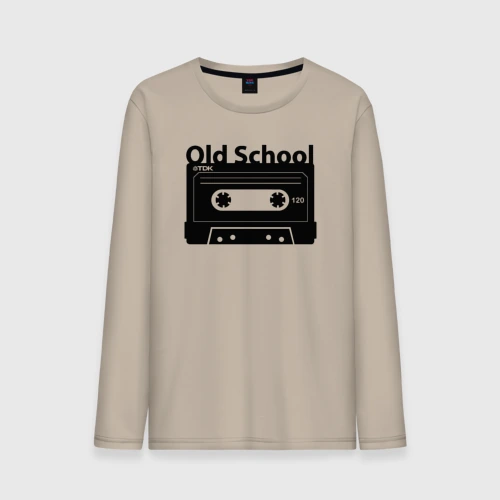 Мужской лонгслив хлопок Old school music