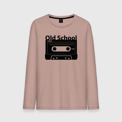 Мужской лонгслив хлопок Old school music