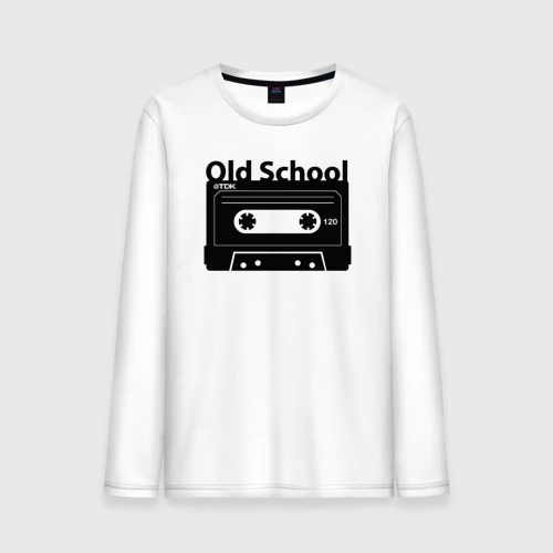 Мужской лонгслив хлопок Old school music
