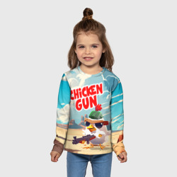 Детский лонгслив 3D Chicken Gun - фото 2