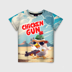 Детская футболка 3D Chicken Gun