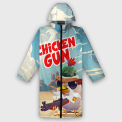 Женский дождевик 3D Chicken Gun