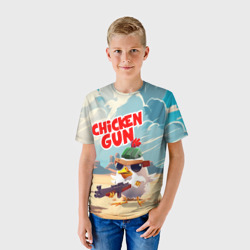 Детская футболка 3D Chicken Gun - фото 2