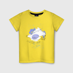 Детская футболка хлопок Грустный голубь: mood AF