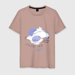 Мужская футболка хлопок Грустный голубь: mood AF