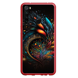 Абстрактные цветные перья – Чехол для Xiaomi Redmi Note 8T с принтом купить