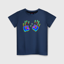 Детская футболка хлопок Следы ладоней - тепловизор