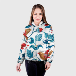 Женская куртка 3D Узоры и птицы - фото 2
