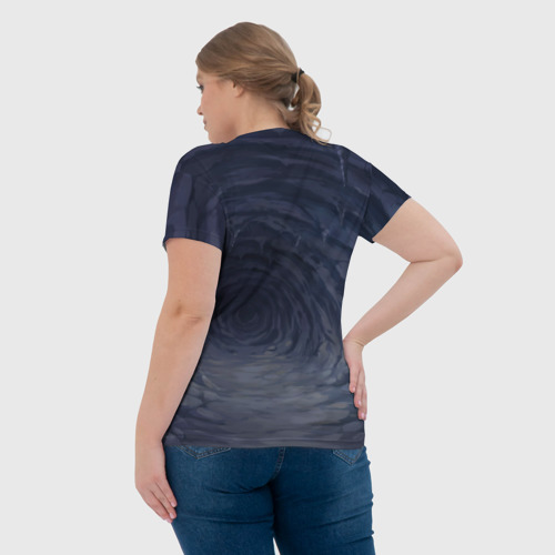 Женская футболка 3D с принтом Михаил Горшенев, вид сзади #2