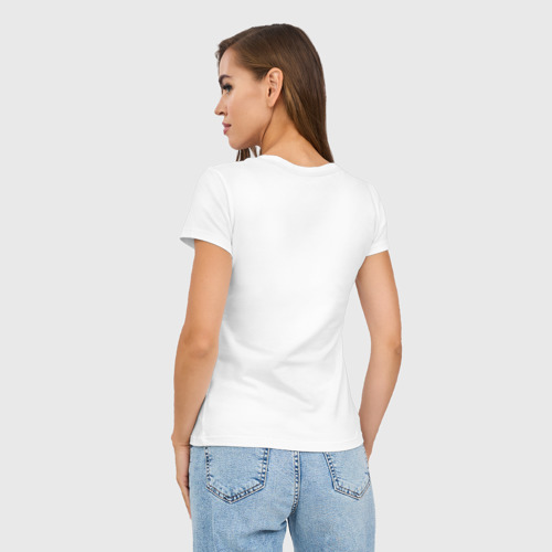 Женская футболка хлопок Slim CS white t. by Boostuff, цвет белый - фото 4