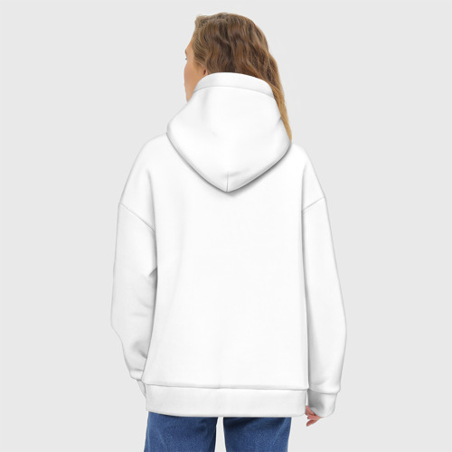 Женское худи Oversize хлопок CS white t. by Boostuff, цвет белый - фото 5