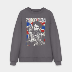 Мужской свитшот oversize без начеса хлопок Sex Pistols Sid