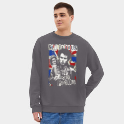Мужской свитшот oversize без начеса хлопок Sex Pistols Sid - фото 2
