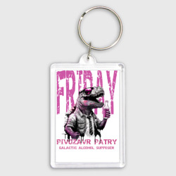 Брелок прямоугольный 35*50 Pivozavr party