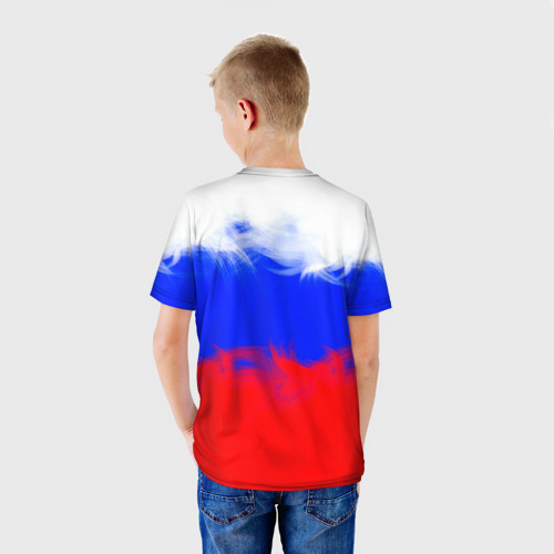 Детская футболка 3D Russia флаг герб, цвет 3D печать - фото 4
