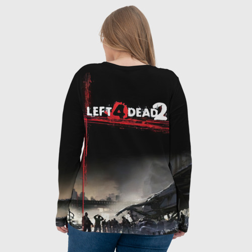 Женский лонгслив 3D Left 4 dead ночной город, цвет 3D печать - фото 7