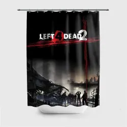 Штора 3D для ванной Left 4 dead ночной город