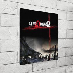 Холст квадратный Left 4 dead ночной город - фото 2