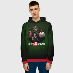Мужская толстовка 3D Left 4 dead команда - фото 2