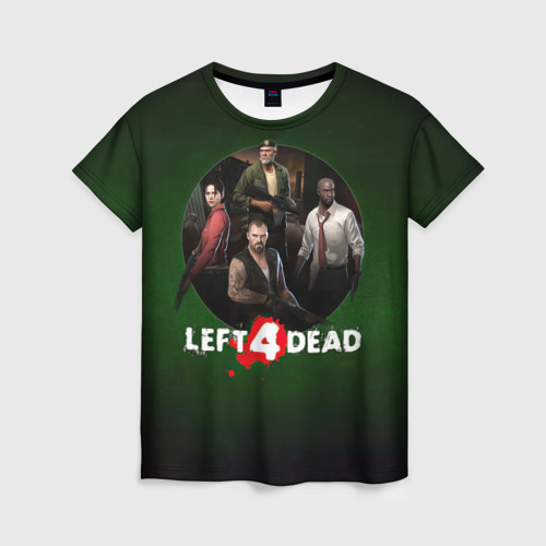 Женская футболка 3D Left 4 dead команда, цвет 3D печать