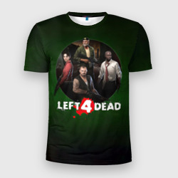 Мужская футболка 3D Slim Left 4 dead команда