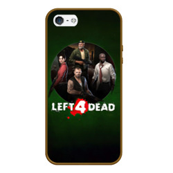 Чехол для iPhone 5/5S матовый Left 4 dead команда