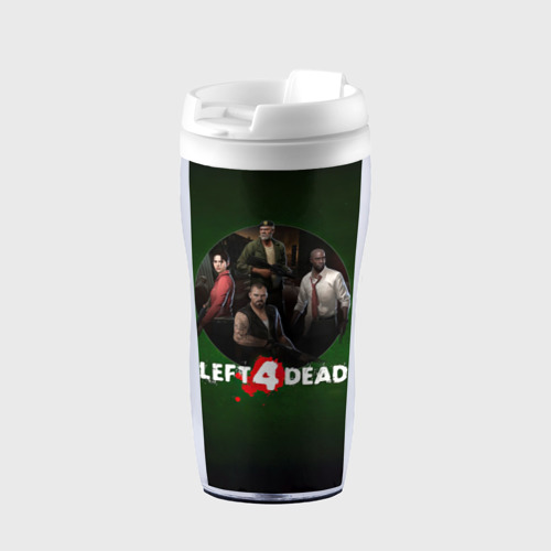 Термокружка-непроливайка Left 4 dead команда, цвет белый