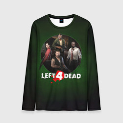 Мужской лонгслив 3D Left 4 dead команда