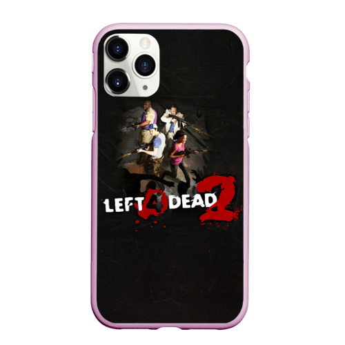 Чехол для iPhone 11 Pro Max матовый Left 4 dead 2 команда, цвет розовый