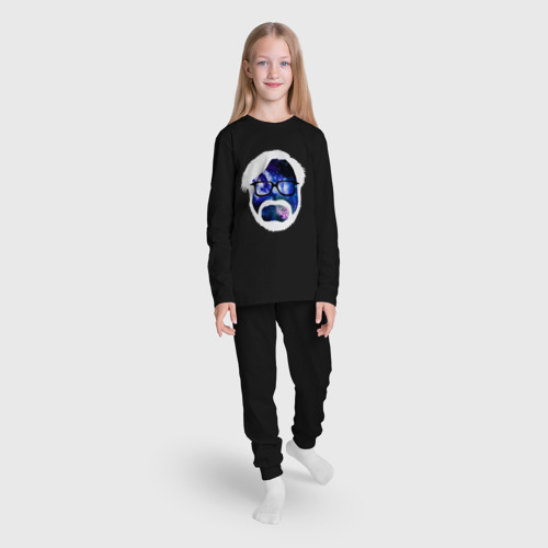Детская пижама с лонгсливом хлопок Космический Миядзаки, цвет черный - фото 5