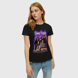 Женская футболка хлопок Deep Purple rock - фото 2