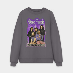 Мужской свитшот oversize без начеса хлопок Deep Purple rock