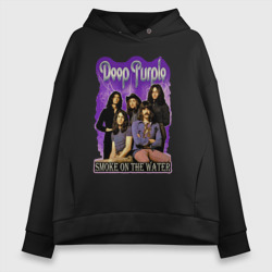 Женское худи Oversize хлопок Deep Purple rock