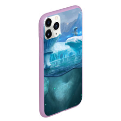 Чехол для iPhone 11 Pro Max матовый Subnautica - краб на леднике - фото 2