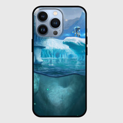 Чехол для iPhone 13 Pro Subnautica - краб на леднике
