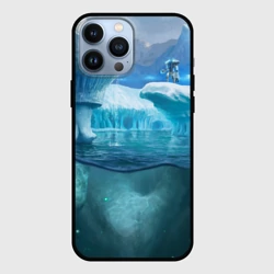 Чехол для iPhone 13 Pro Max Subnautica - краб на леднике