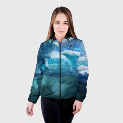 Женская куртка 3D Subnautica - краб на леднике - фото 2