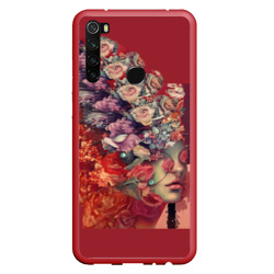 Цветочная дама – Чехол для Xiaomi Redmi Note 8T с принтом купить