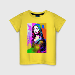 Детская футболка хлопок Mona Lisa - Gioconda painting