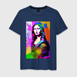 Мужская футболка хлопок Mona Lisa - Gioconda painting