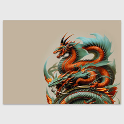 Поздравительная открытка Japan dragon - irezumi