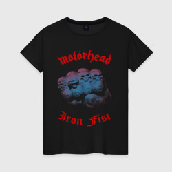 Женская футболка хлопок Motorhead Iron Fist