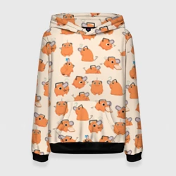 Женская толстовка 3D Человек-бензопила - Почита и хлебушек