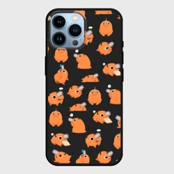 Чехол для iPhone 14 Pro Max Chainsaw Man - Почита паттерн