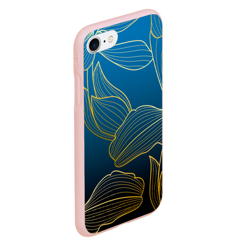 Чехол для iPhone 7/8 матовый с принтом Vanguard floral pattern, вид сбоку #3
