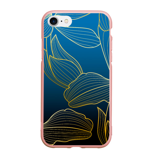Чехол для iPhone 7/8 матовый с принтом Vanguard floral pattern, вид спереди #2
